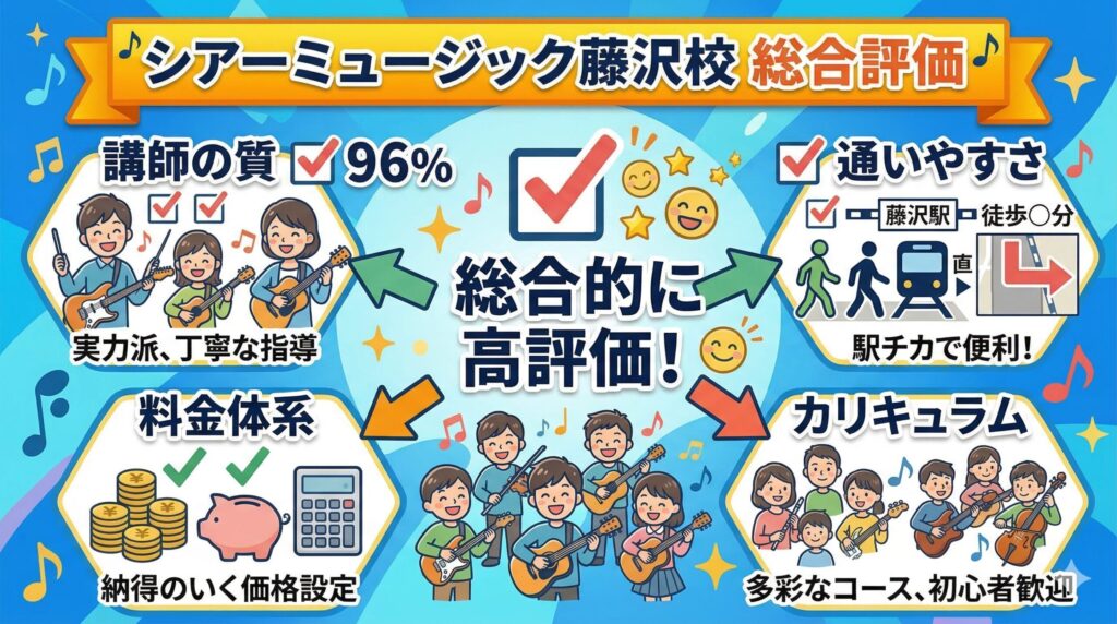 シアーミュージック藤沢校の総合評価