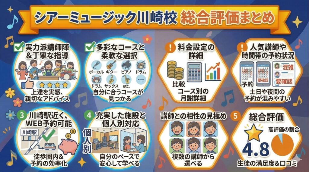 シアーミュージック川崎校の総合評価