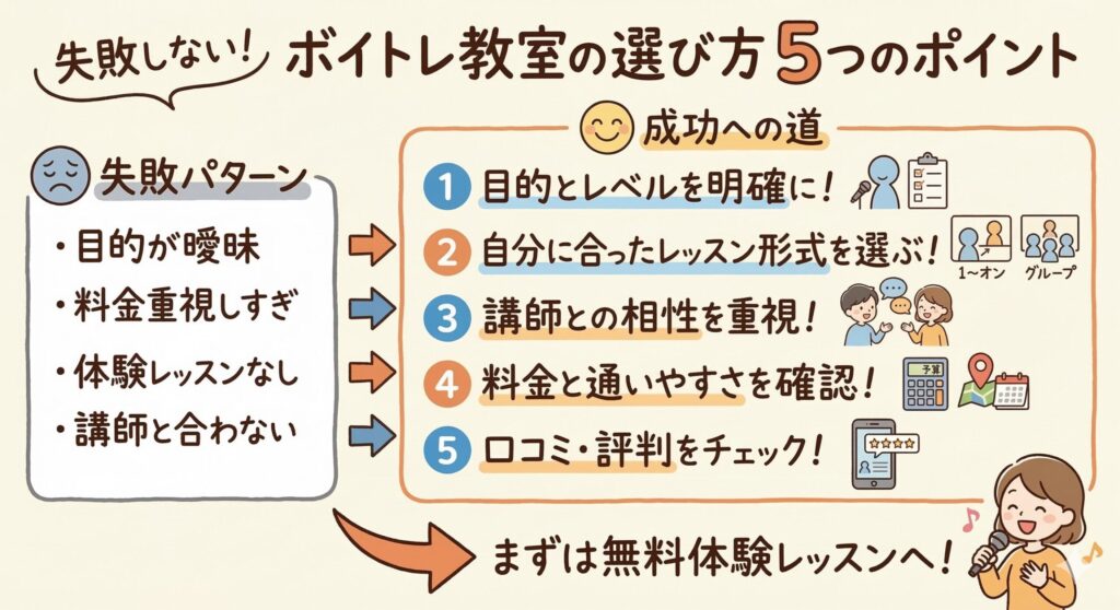 ボイトレ教室の失敗しない選び方