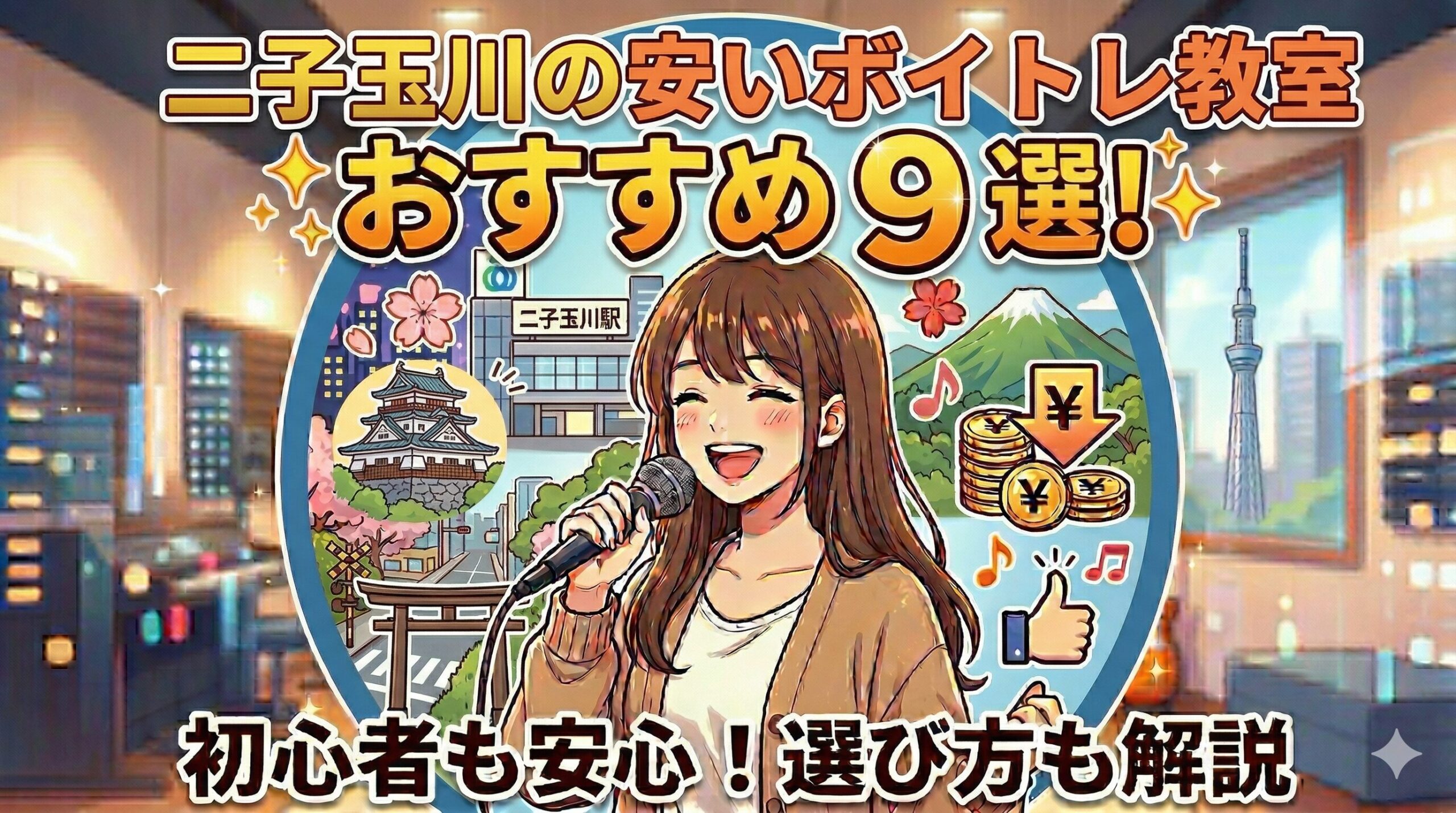 二子玉川の安いボイトレ教室おすすめ9選！初心者も安心