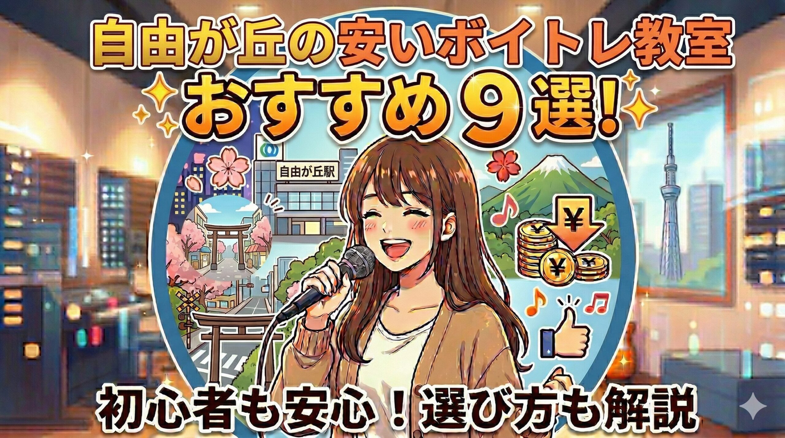 自由が丘の安いボイトレ教室おすすめ9選！初心者も安心