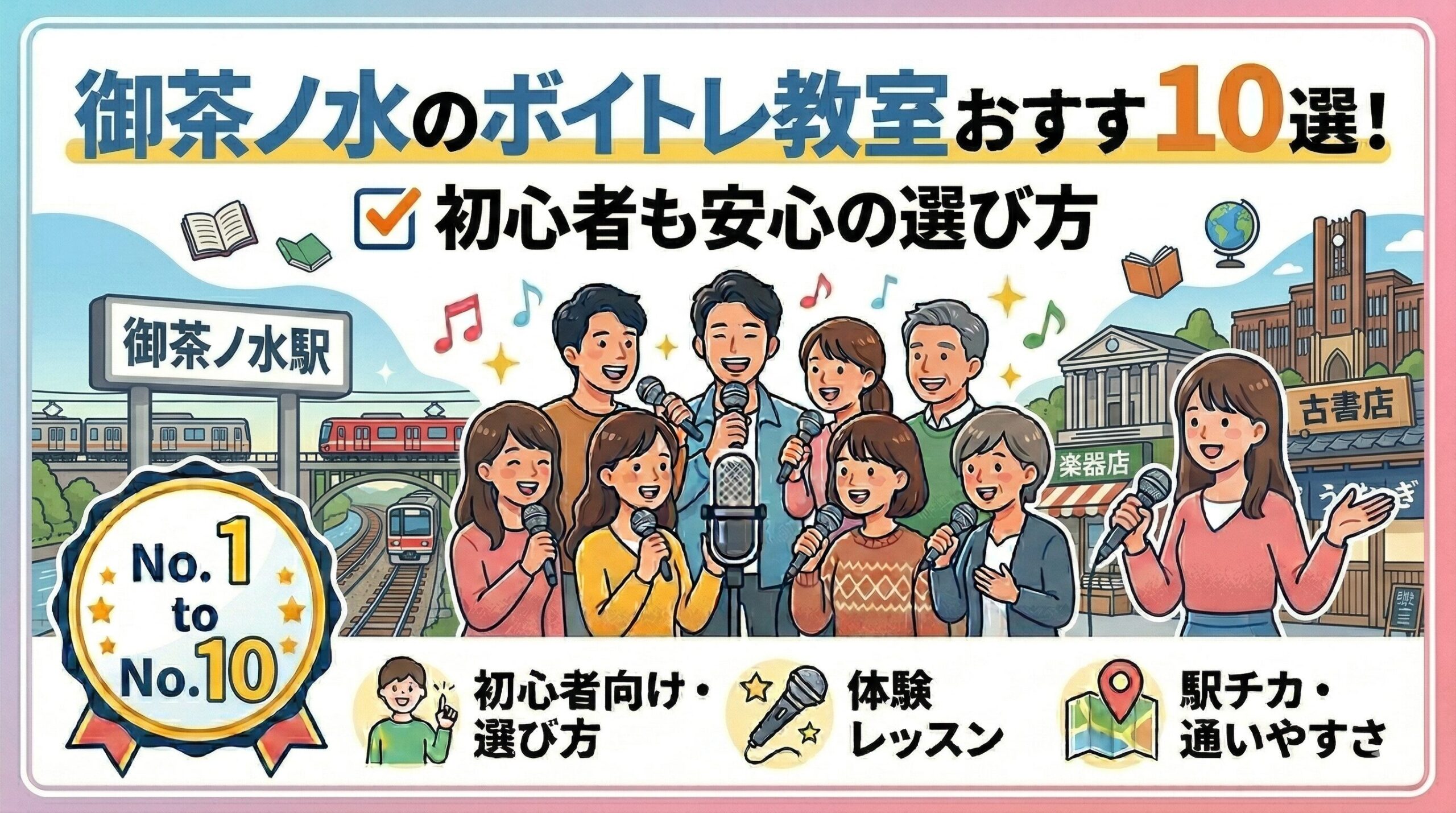 御茶ノ水のボイトレ教室おすすめ10選！初心者も安心の選び方